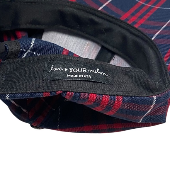 Love Your Melon Plaid Tartan Hat Baseball Cap OS - Picture 6 of 8
